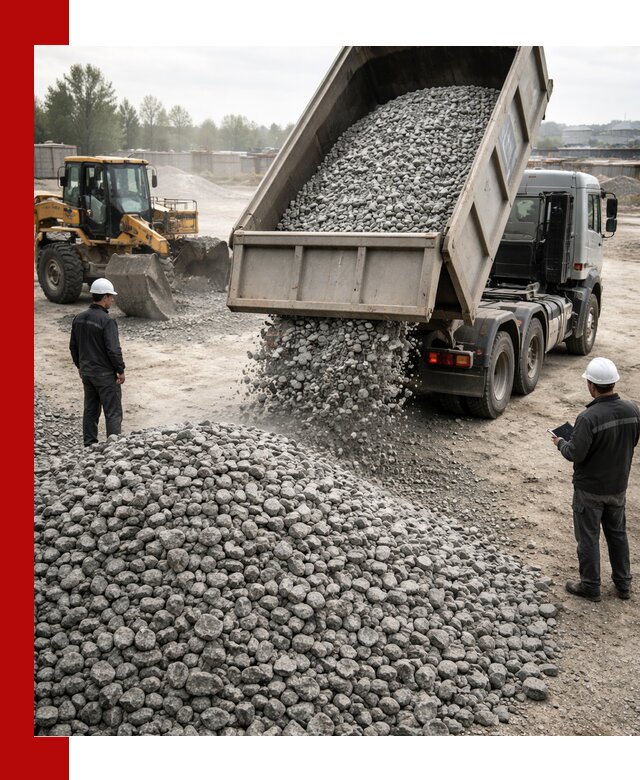 Доставка гранитного щебня фракции 20-40 в Славгороде