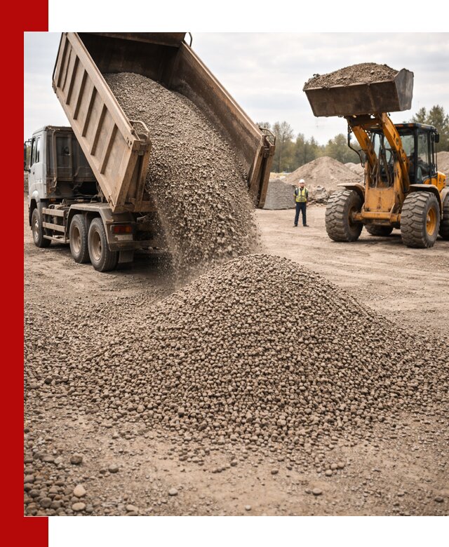 Гравийный щебень фракция 3–10 с доставкой в Славгороде