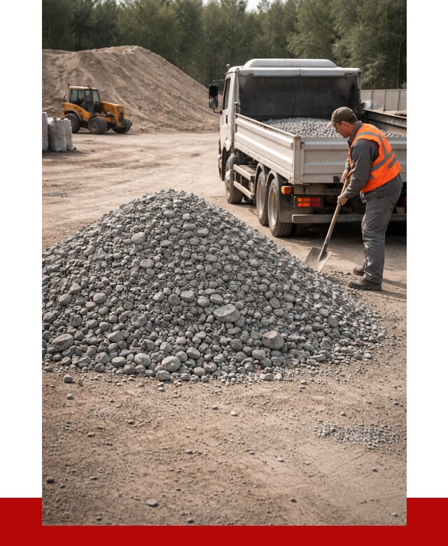 Гравийный щебень фракция 5-10 в Славгороде от 2288 р. | ПРОНЕРУДСлд
