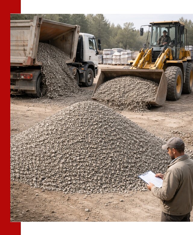 Гравийный щебень фракция 5–10 с доставкой в Славгороде