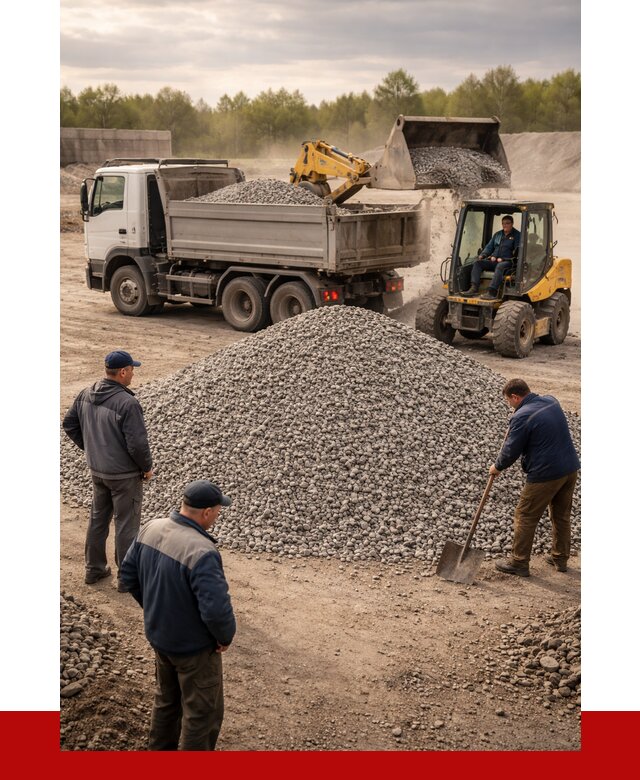 Гравийный щебень фракция 5-20 в Славгороде от 2496 р. ПРОНЕРУДСлд