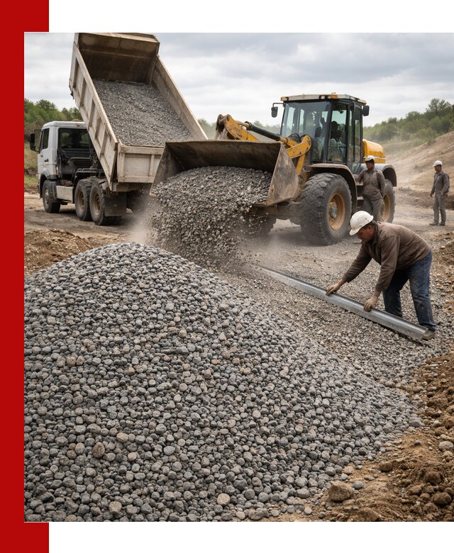 Гравийный щебень фракция 5-20 с доставкой в Славгороде