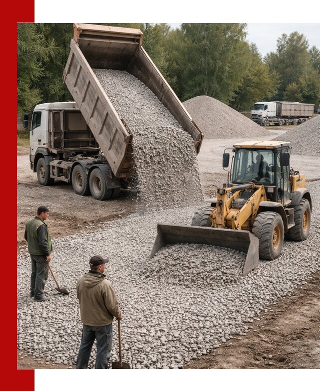 Купить гравийный щебень фракция 20-40 в Славгороде с доставкой