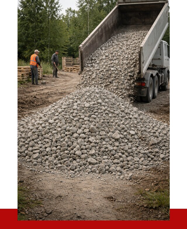 гравийный щебень фракция 70-120 в Славгороде от 2548 р. ПРОНЕРУДСлд