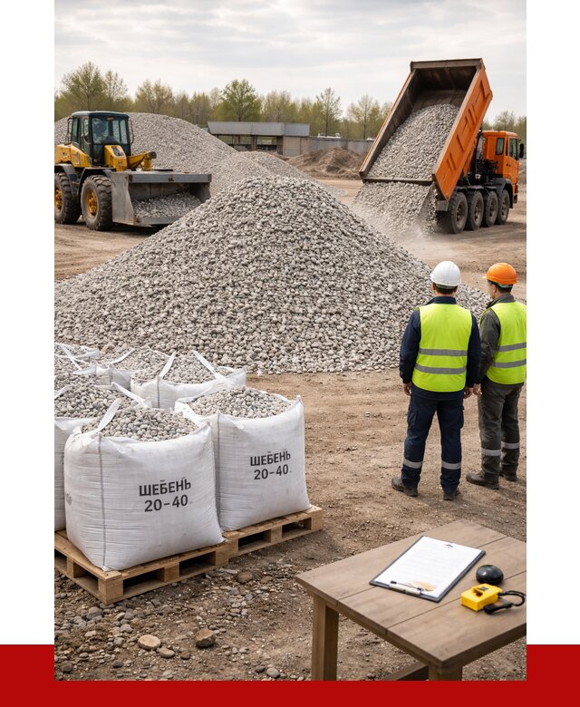 Известняковый щебень 20-40 в Славгороде от 2184 р. ПРОНЕРУДСлд