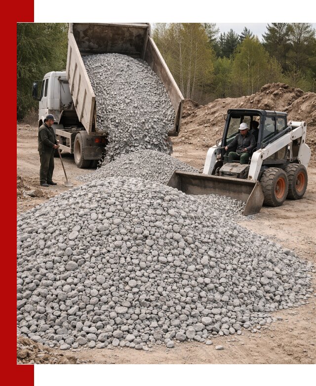 Доставка доломитового щебня в Славгороде напрямую от карьера