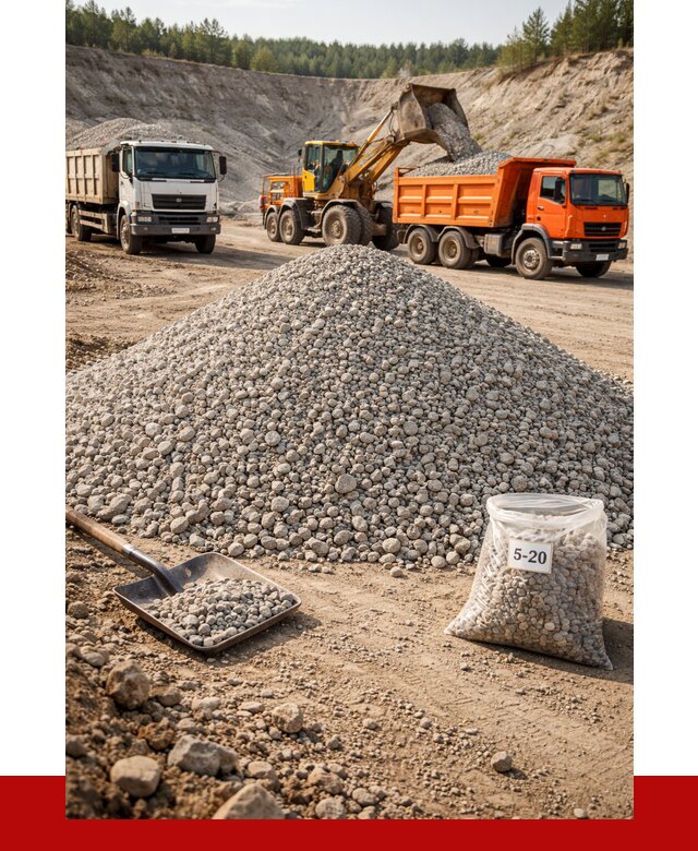 Доломитовый щебень фр. 5-20 в Славгороде от 4368 р. | ПРОНЕРУДСлд
