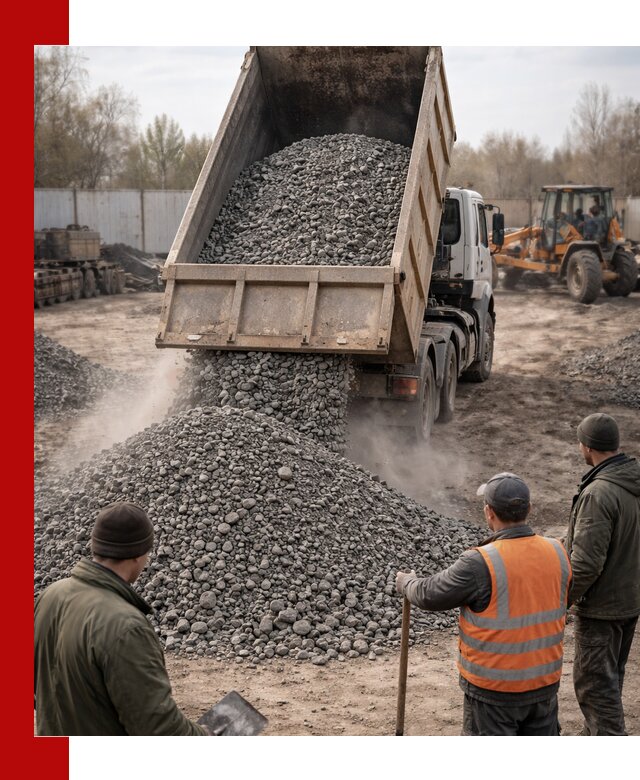 Доставка шлакового щебня в удобные сроки по выгодной цене в Славгороде