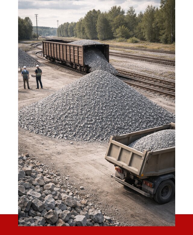 Железнодорожный щебень 20-60 в Славгороде от 1768 р. | ПРОНЕРУДСлд