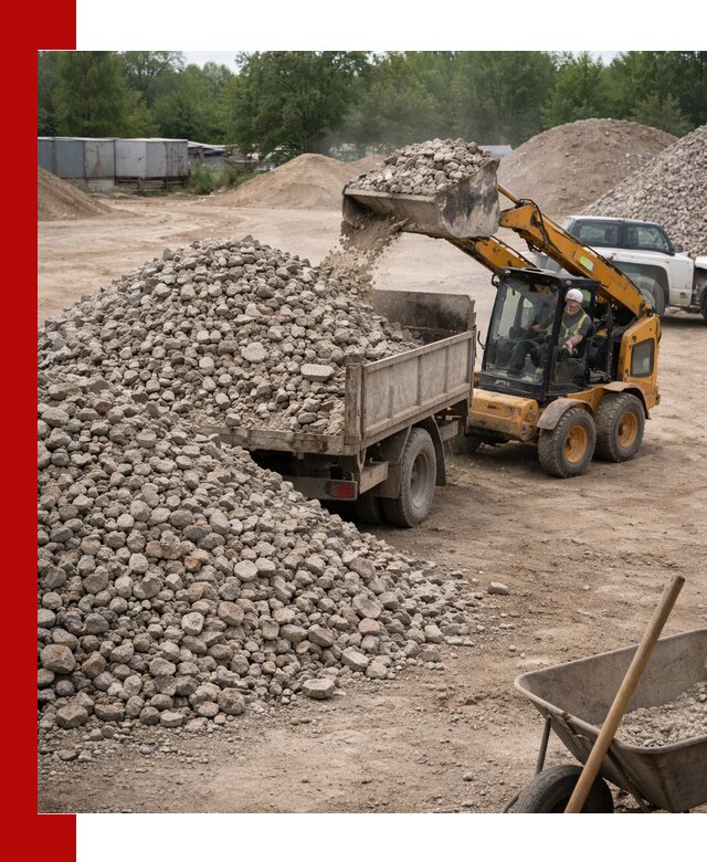 Доставка вторичного щебня в Славгороде для строительных работ