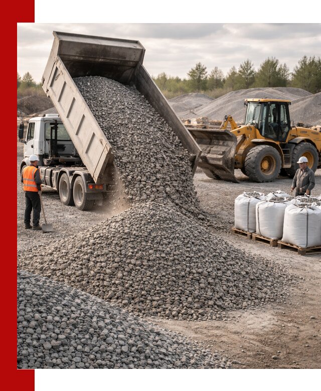 Бетонный щебень фракция 5–20 с доставкой в Славгороде
