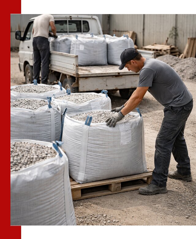 Доставка щебня в мешках по выгодным ценам в Славгороде