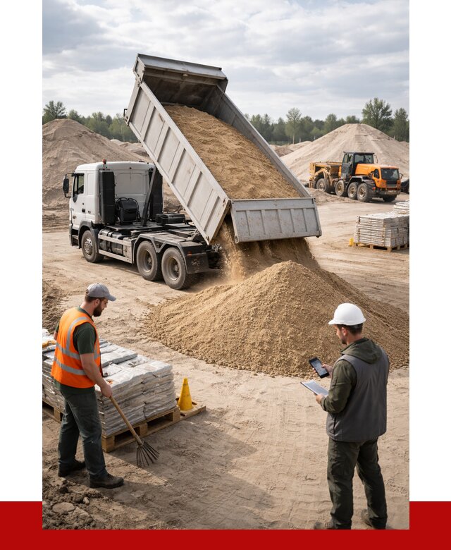Карьерный песок с доставкой в Славгороде от 3744 р. ПРОНЕРУДСлд