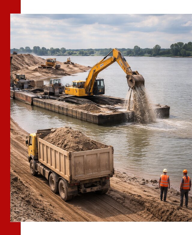 Намывной песок с доставкой в Славгороде оптом и в розницу