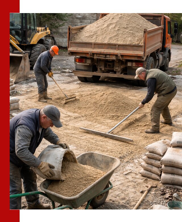 Поставка песка для стяжки в Славгороде с быстрой доставкой