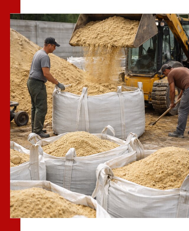 Поставка качественного песка для кладки в Славгороде