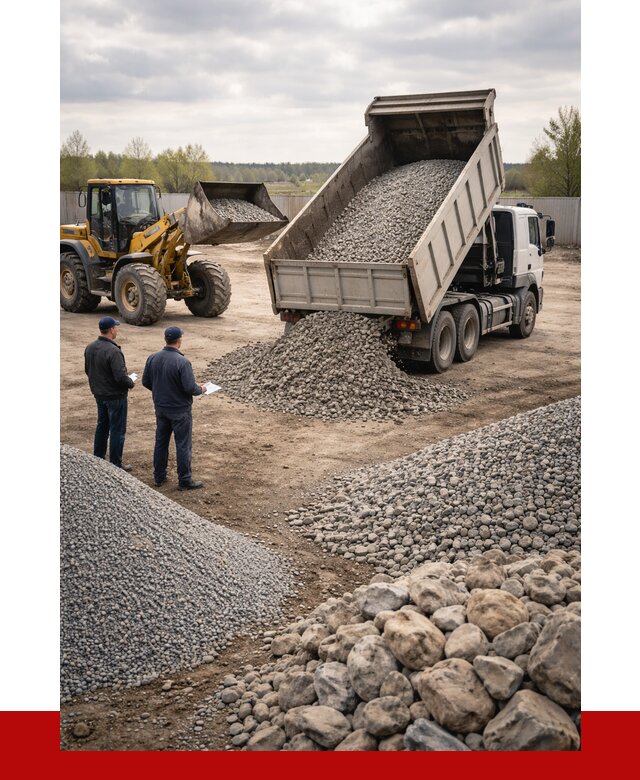 Гравий и камень с доставкой в Славгороде от 4368 р. - ПРОНЕРУДСлд