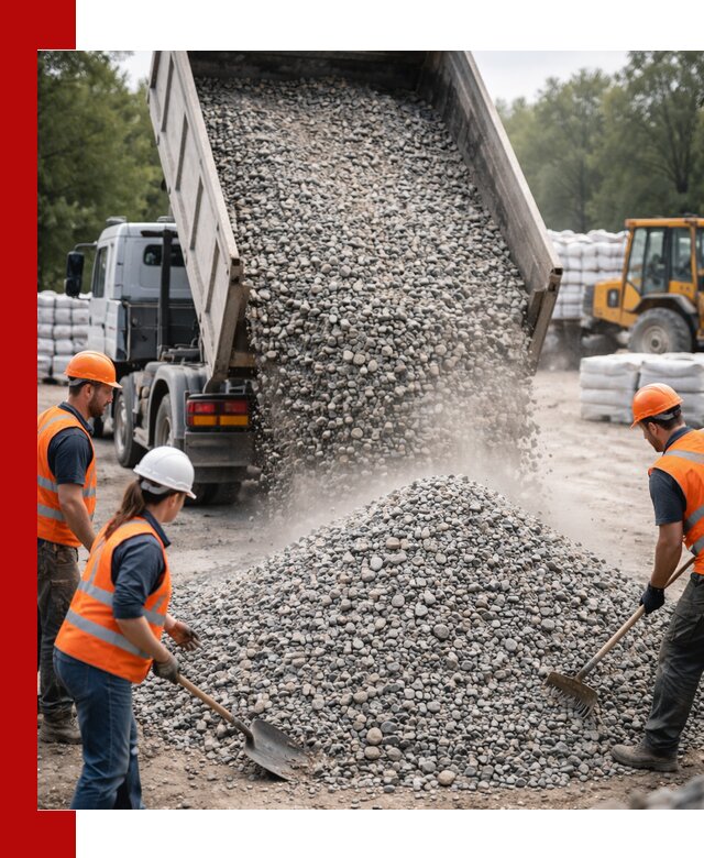 Доставка гравия и камня в Славгороде оптом и в розницу