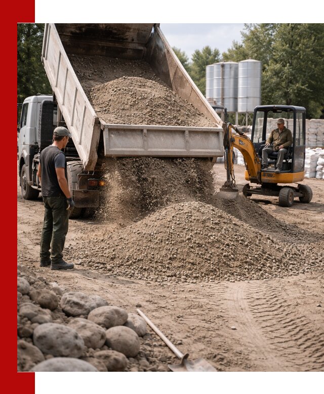 Доставка ПГС С3 в Славгороде самосвалами и миксерами