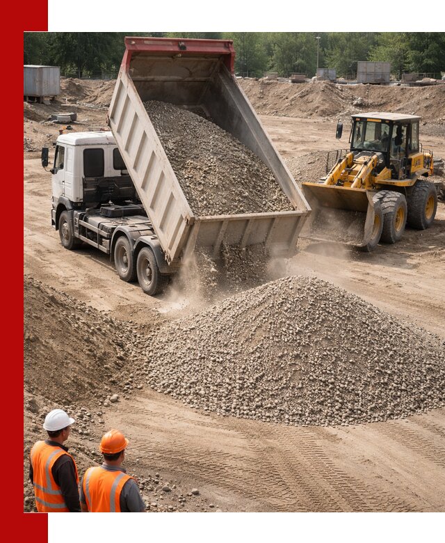 Щебень с песком (ЩГПС С2) с доставкой в Славгороде