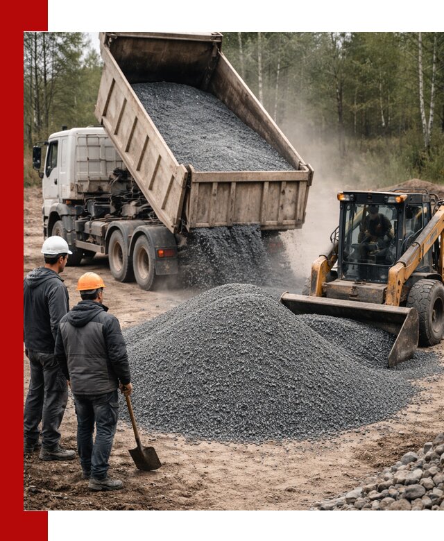 Гранитный отсев 0-5 с доставкой и разгрузкой в Славгороде