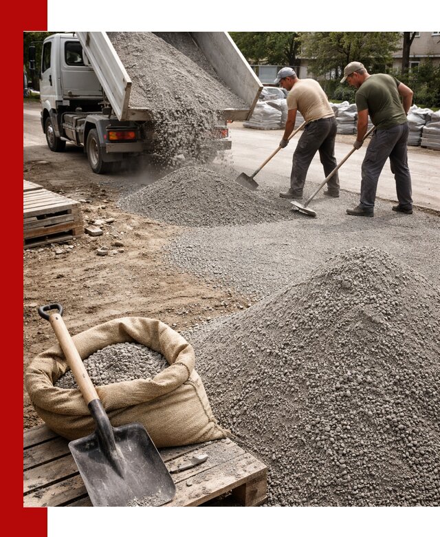 Отсев для тротуарной плитки в Славгороде — доставка и укладка