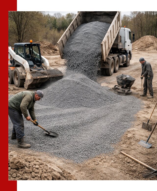 Отсев для подсыпки в Славгороде — доставка и подсыпка на участок