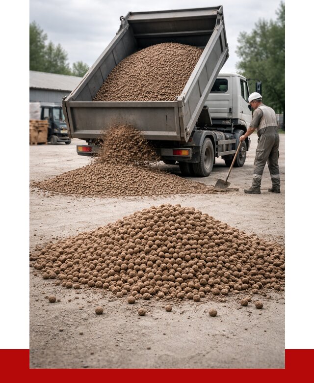Керамзит с доставкой в Славгороде от 4368 р. за м3 | ПРОНЕРУДСлд