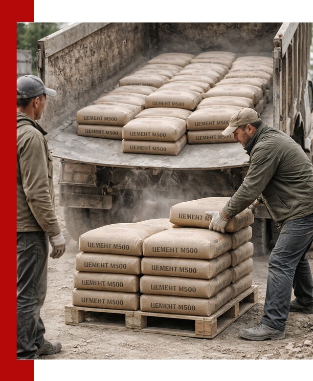 Цемент М500 с доставкой самосвалом в Славгороде