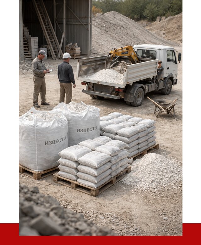 Известь строительная в Славгороде с доставкой от 4368 р. | ПРОНЕРУДСлд