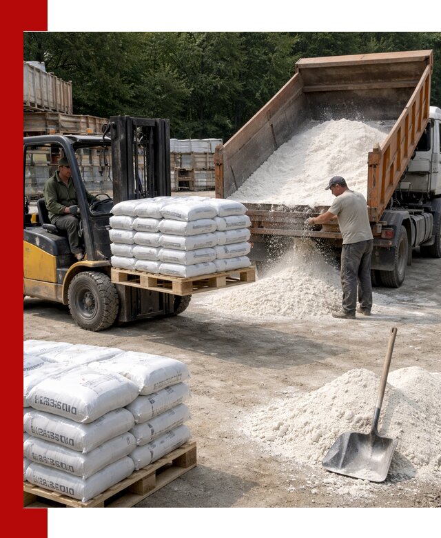 Доставка строительной извести оптом и в розницу в Славгороде