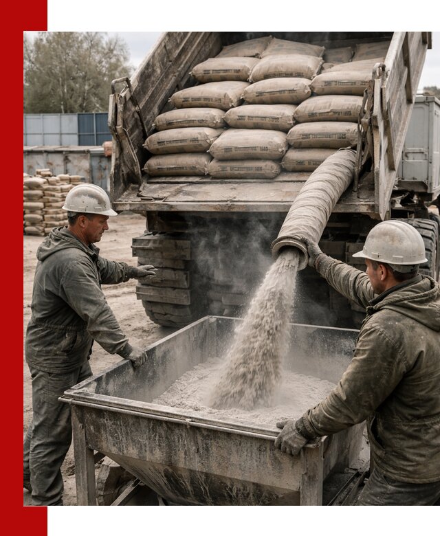 Доставка цемента М400 в Славгороде оптом и в розницу