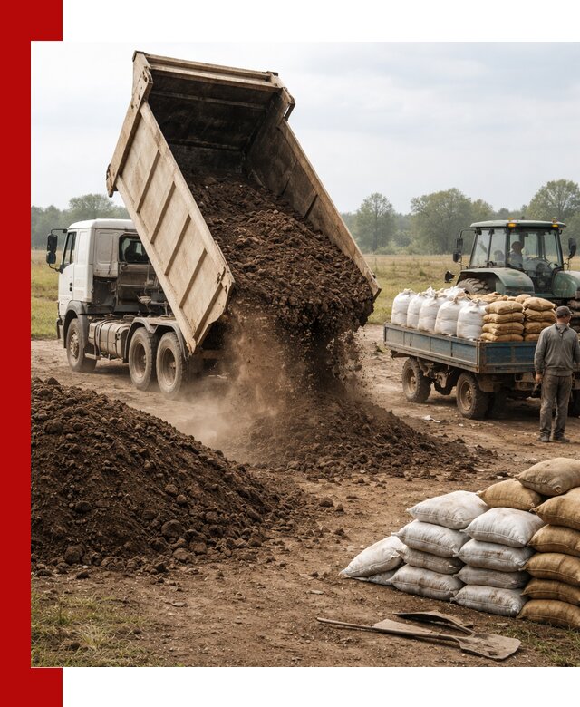 Доставка грунта и удобрений оптом в Славгороде для сельхоз и строительства