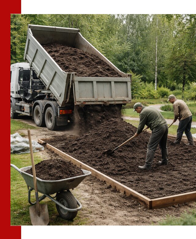 Доставка грунта для озеленения и благоустройства в Славгороде