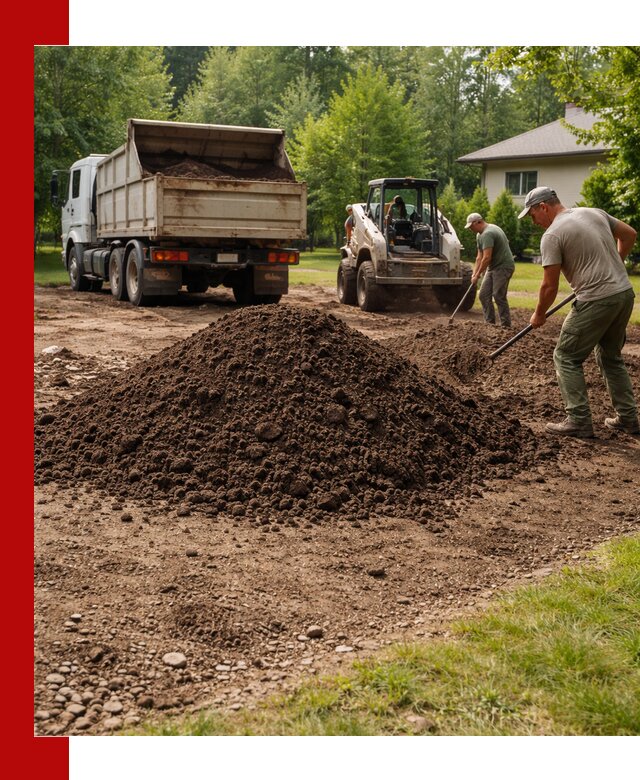 Доставка и укладка грунта для газона в Славгороде