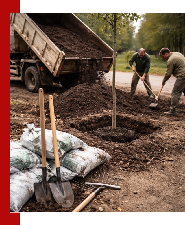 Грунт для посадки деревьев в Славгороде — доставка и подготовка почвы