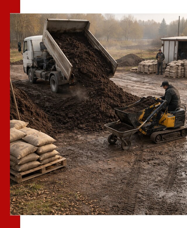 Кислый торф в доставке по выгодным ценам в Славгороде