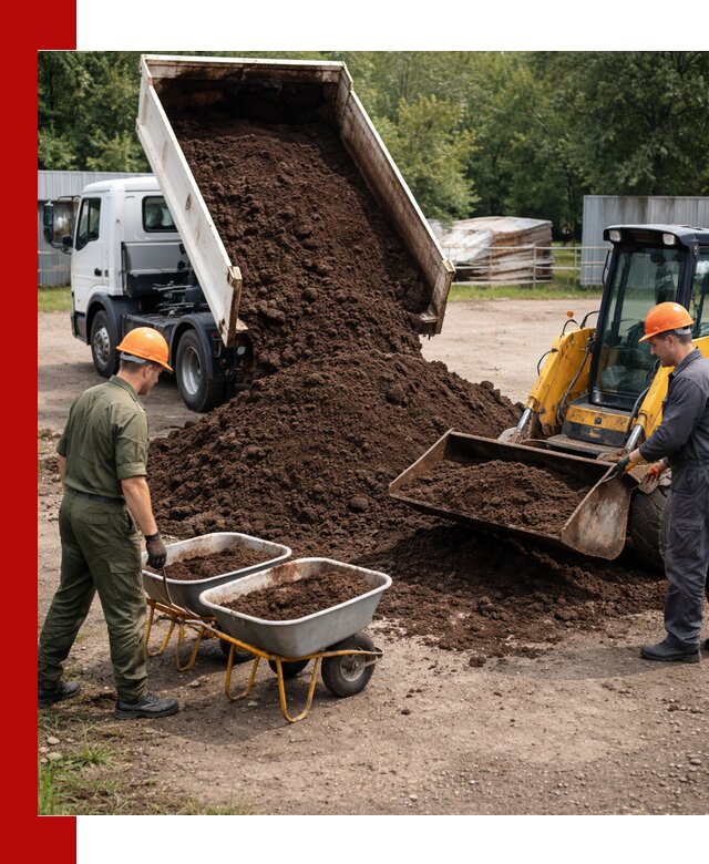 Доставка торфо-земляной смеси в Славгороде для огорода и ландшафта