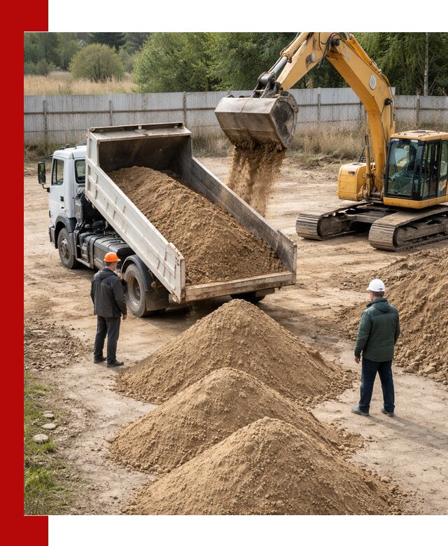 Доставка супеси вагонными и автопартиями в Славгороде