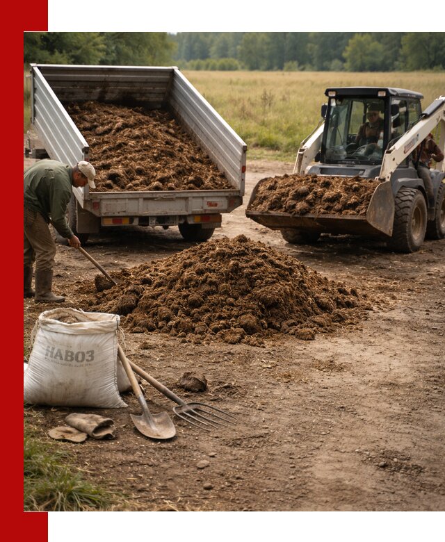 Доставка конского навоза в Славгороде с разгрузкой и доставкой на объект