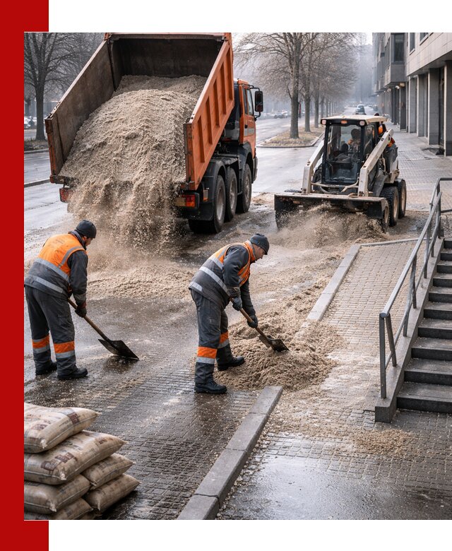 Поставка противогололедных материалов в Славгороде