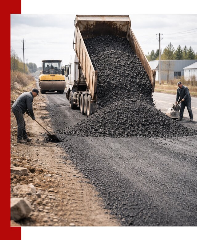 Асфальтовая крошка для дорог в Славгороде — поставка и доставка