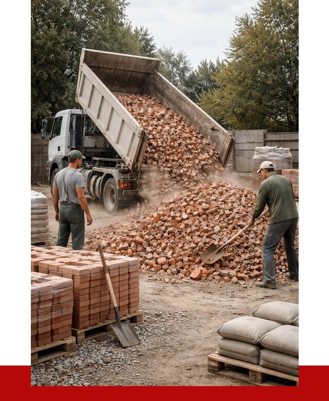 Бой кирпича в Славгороде с доставкой от 4368 руб/куб | ПРОНЕРУДСлд