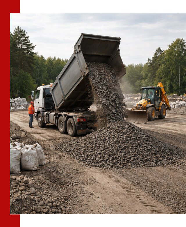 Доставка дробленого асфальта в Славгороде для дорожных работ