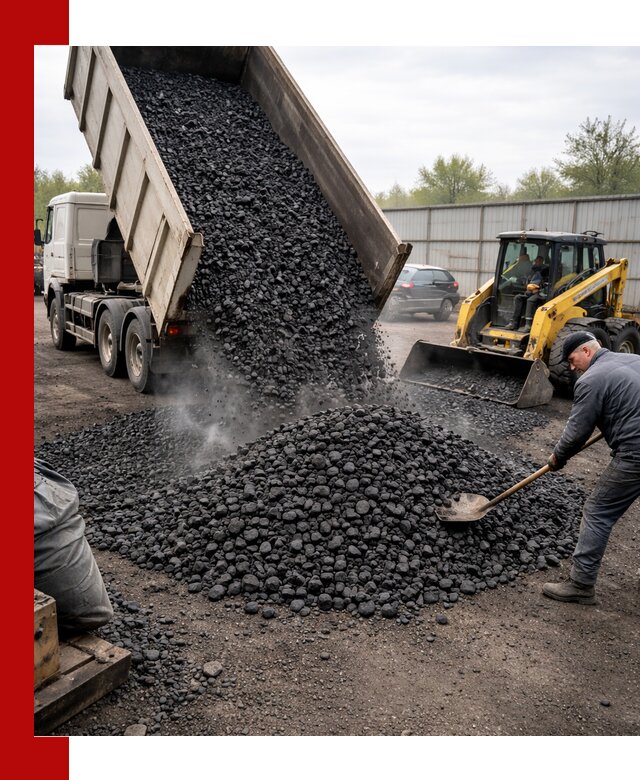 Доставка угля орех в Славгороде оптом и в розницу