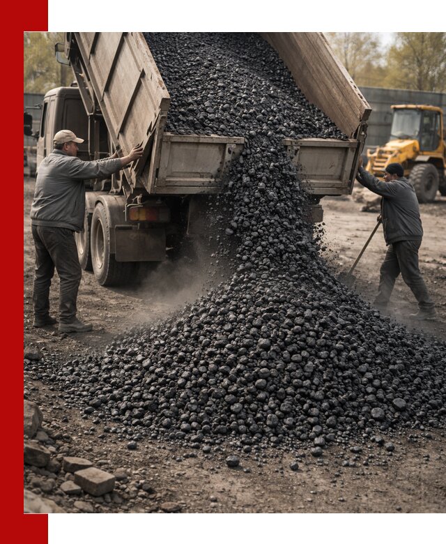Доставка угля семечка самосвалами в Славгороде