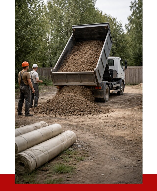 Доставка сыпучих материалов самосвалом в Славгород от 4368 р. | ПРОНЕРУДСлд