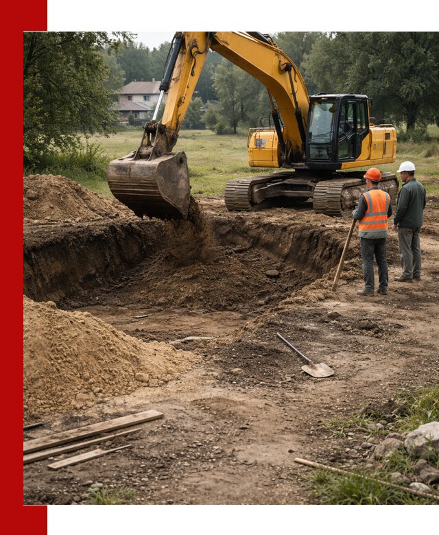 Рытье котлована под фундамент в Славгороде (быстро и недорого)