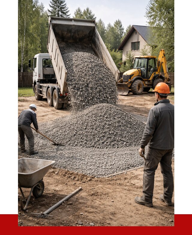 Отсыпка участка щебнем в Славгороде от 6761 р. ПРОНЕРУДСлд