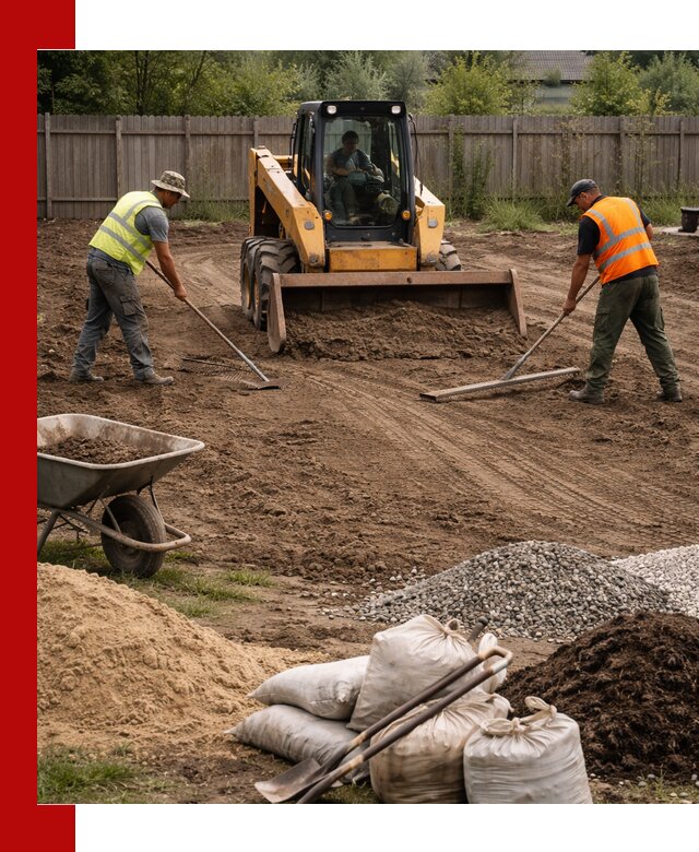 Выравнивание участка под строительство и благоустройство в Славгороде